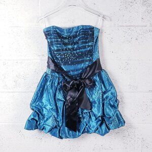 Jessica McClintock x Gunne Sax 90's 00"s Formal Prom Party Dress Blue Women's 5